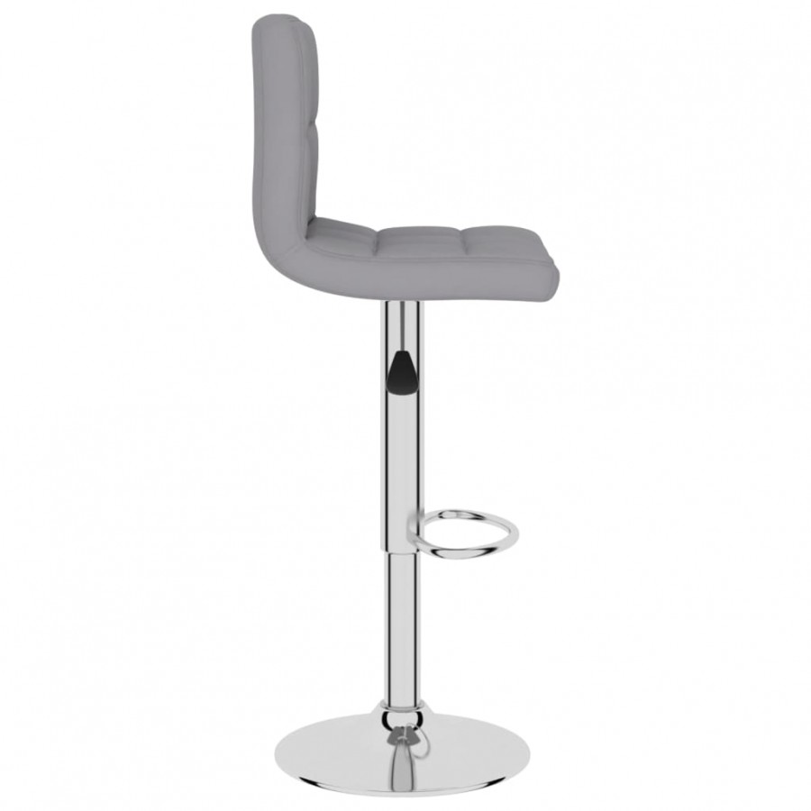 Tabourets de bar lot de 2 gris clair tissu Tabourets de bar lot de 2 gris clair tissu