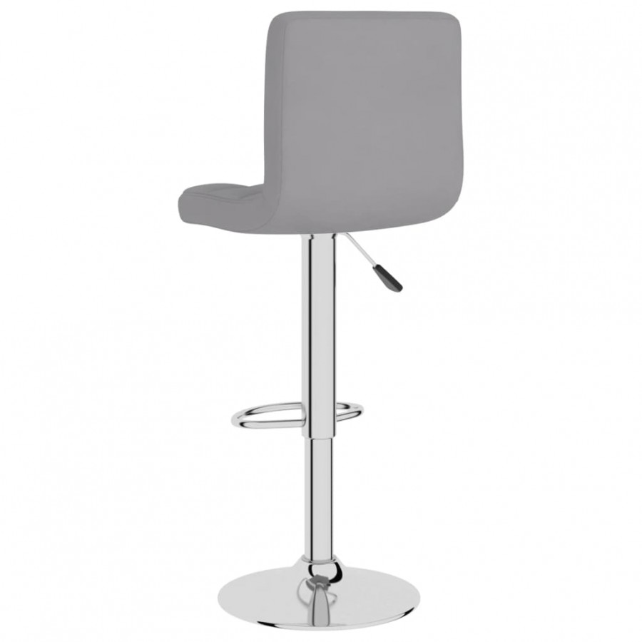 Tabourets de bar lot de 2 gris clair tissu Tabourets de bar lot de 2 gris clair tissu