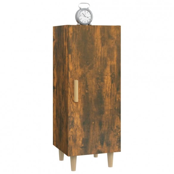 Buffet Chêne fumé 34,5x34x90 cm Bois d'ingénierie