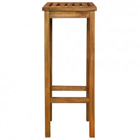 Tabourets de bar lot de 2 bois d'acacia massif