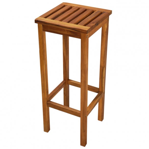 Tabourets de bar lot de 2 bois d'acacia massif