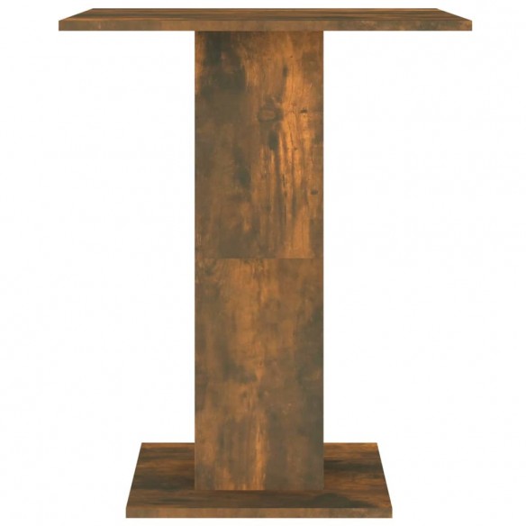 Table de bistro Chêne fumé 60x60x75 cm Bois d'ingénierie