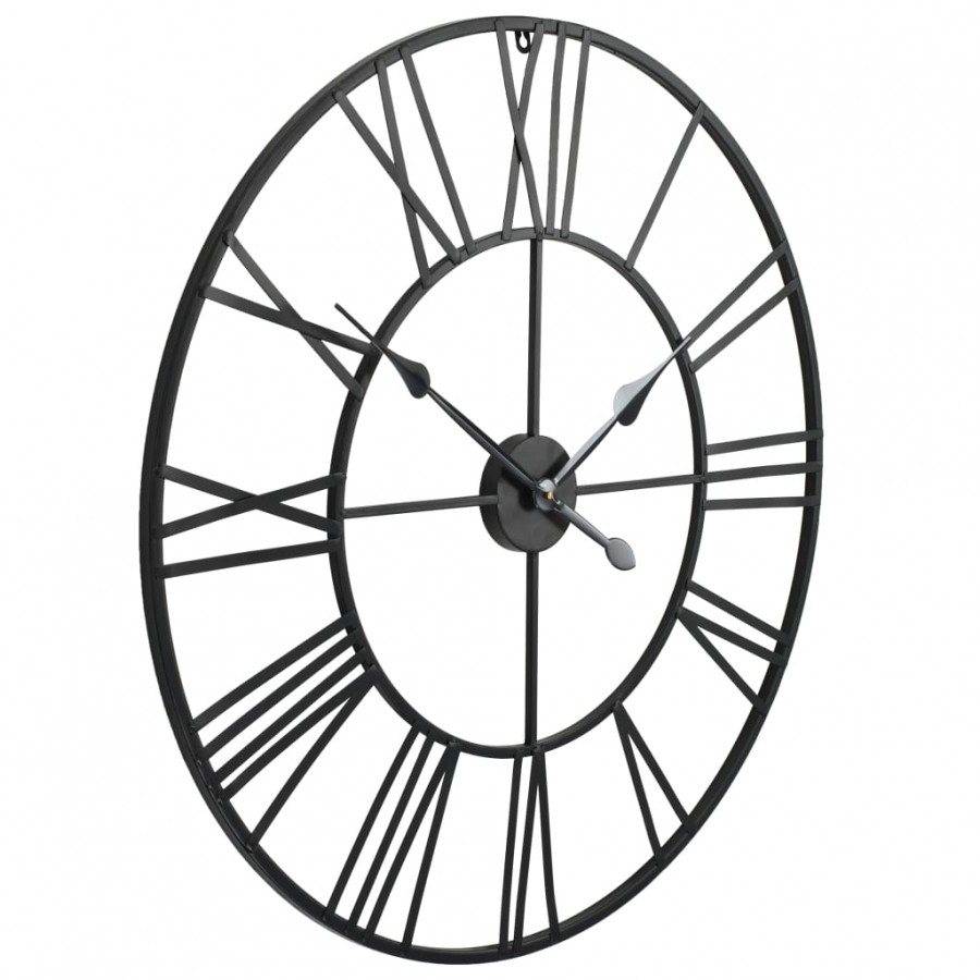 Horloge murale vintage avec mouvement à quartz Métal 80 cm XXL Horloge murale vintage avec mouvement à quartz Métal 80 cm XXL