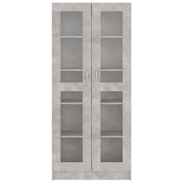 Armoire à vitrine Gris béton 82,5x30,5x185,5 cm Aggloméré