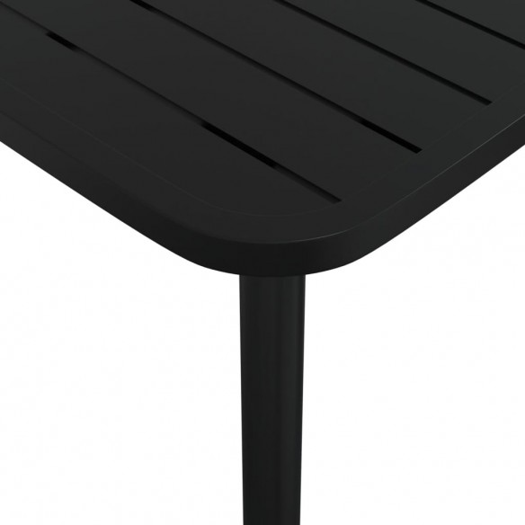 Table de jardin anthracite 80x80x71 cm acier