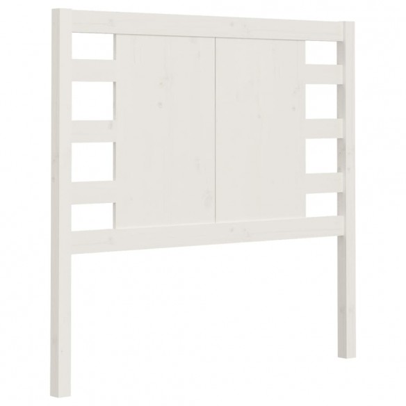 Tête de lit Blanc 96x4x100 cm Bois massif de pin