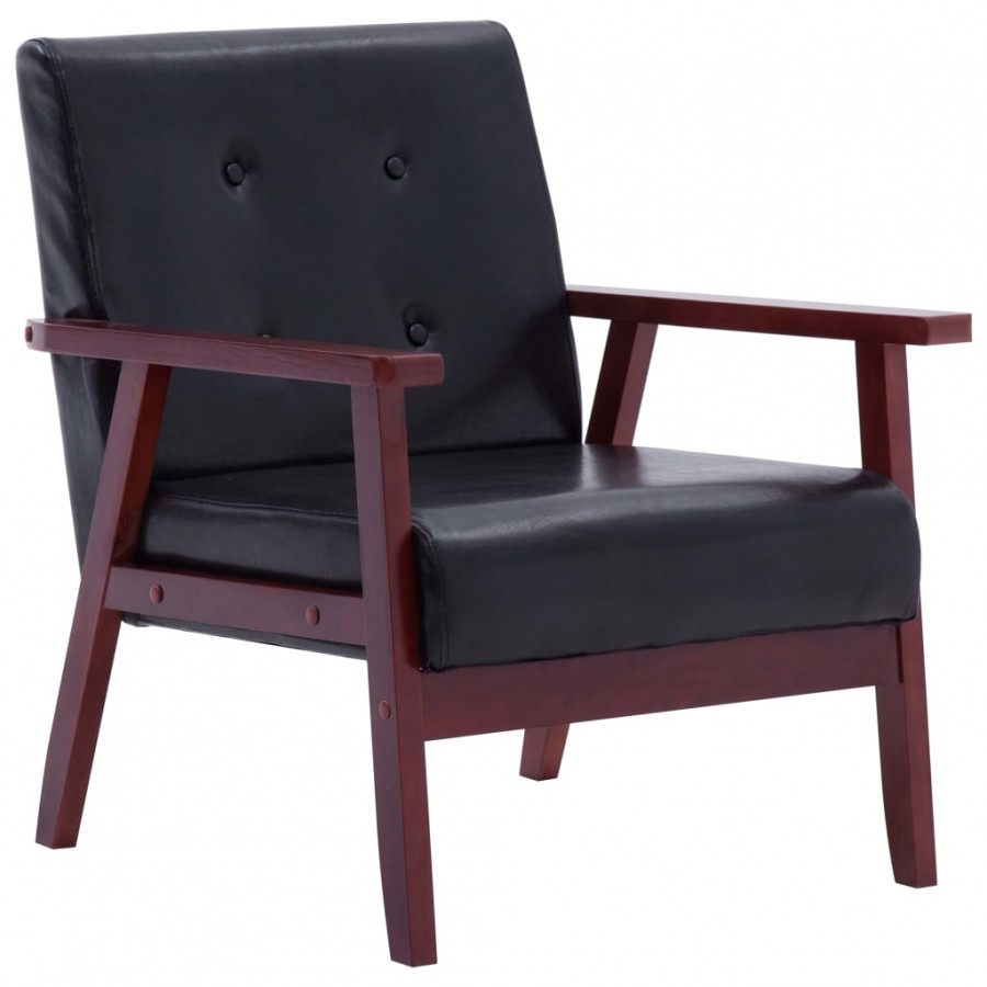 Fauteuil Noir Similicuir Fauteuil Noir Similicuir