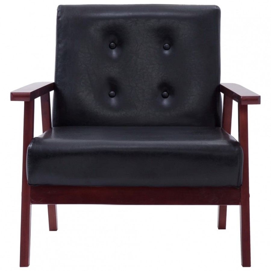 Fauteuil Noir Similicuir Fauteuil Noir Similicuir