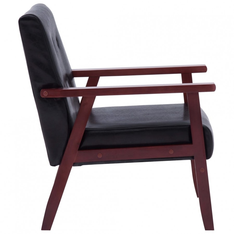 Fauteuil Noir Similicuir Fauteuil Noir Similicuir