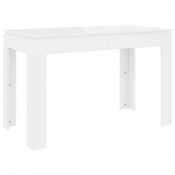 Table de salle à manger Blanc 120x60x76 cm Bois d'ingénierie
