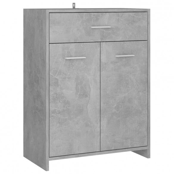 Ensemble de meubles de salle de bain 4 pcs Gris béton