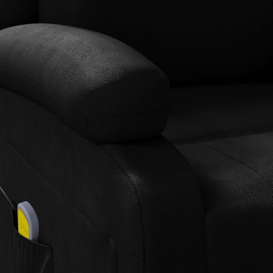 Fauteuil de massage Noir Similicuir Fauteuil de massage Noir Similicuir