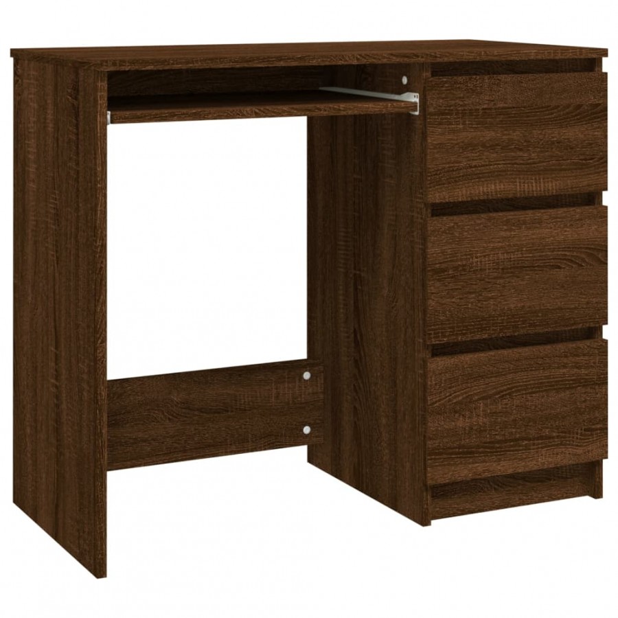 Bureau Chêne marron 90x45x76 cm 