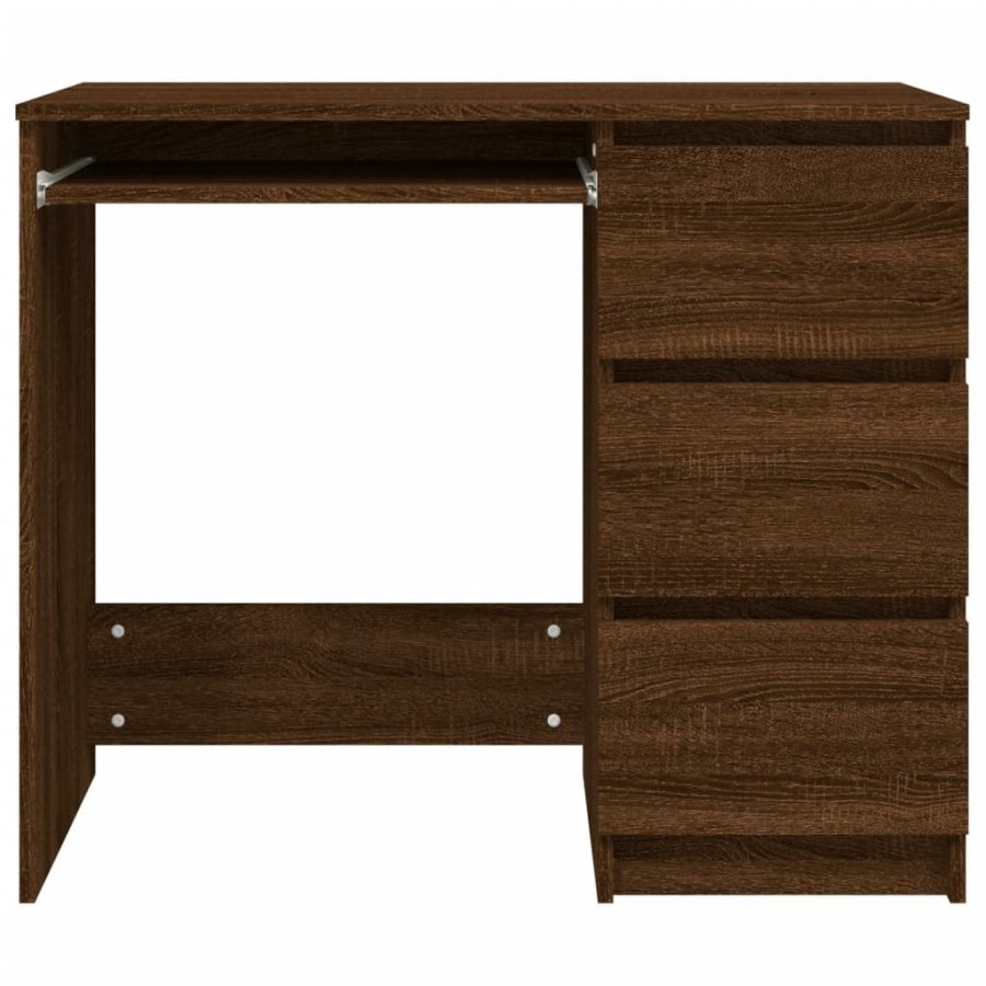 Bureau Chêne marron 90x45x76 cm 