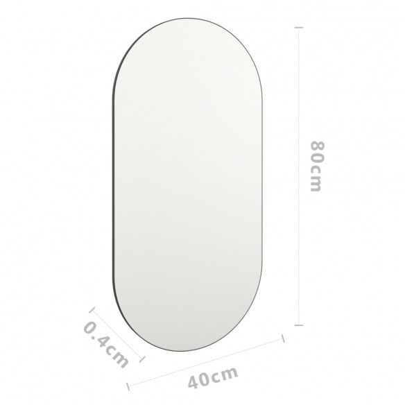 Miroir 80x40 cm Verre