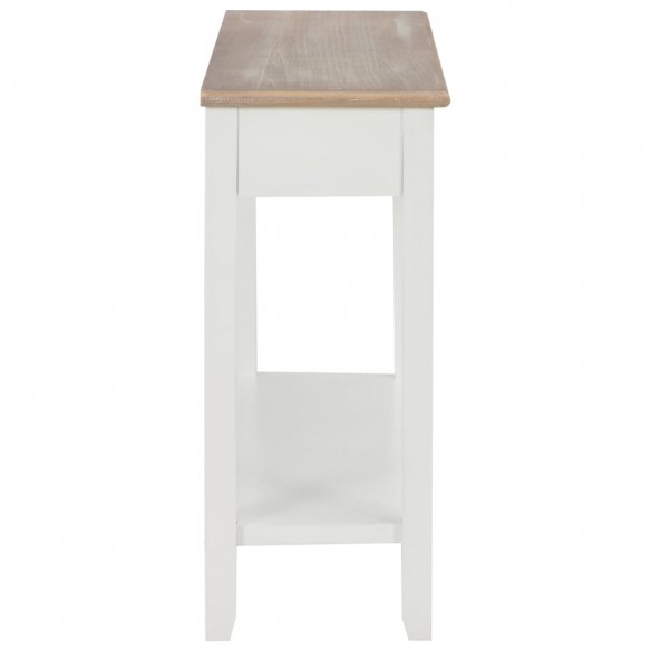 Table console Blanc 110x35x80 cm Bois