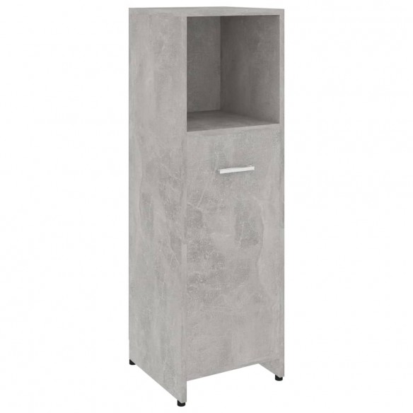 Armoire de salle de bain Gris béton 30x30x95 cm Aggloméré