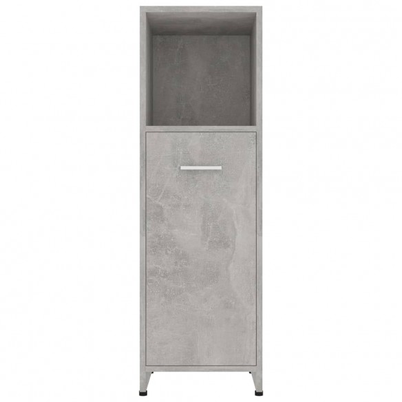 Armoire de salle de bain Gris béton 30x30x95 cm Aggloméré