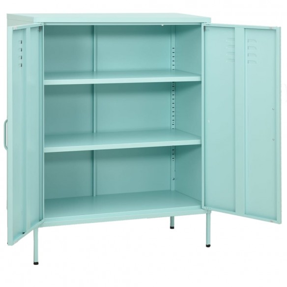 Armoire de rangement Vert menthe 80x35x101,5 cm Acier