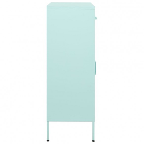 Armoire de rangement Vert menthe 80x35x101,5 cm Acier