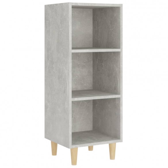 Buffet Gris béton 34,5x32,5x90 cm Bois d'ingénierie