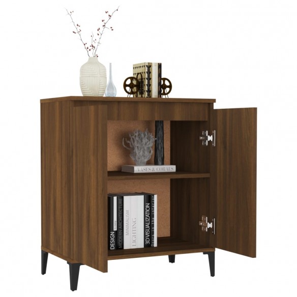 Buffet Chêne marron 60x35x70 cm Bois d'ingénierie