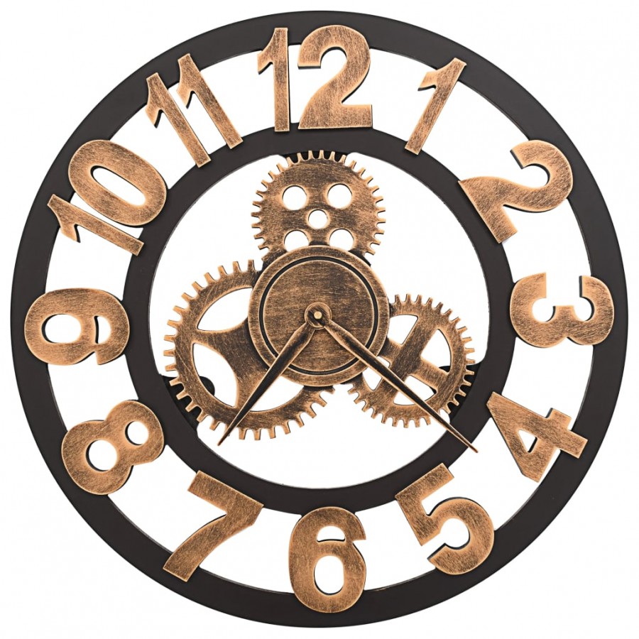 Horloge murale Métal 58 cm Doré et noir Horloge murale Métal 58 cm Doré et noir