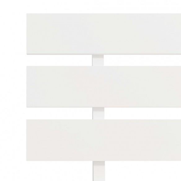 Cadre de lit Blanc Bois de pin massif 160 x 200 cm