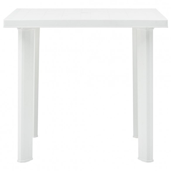 Table de jardin Blanc 80x75x72 cm Plastique