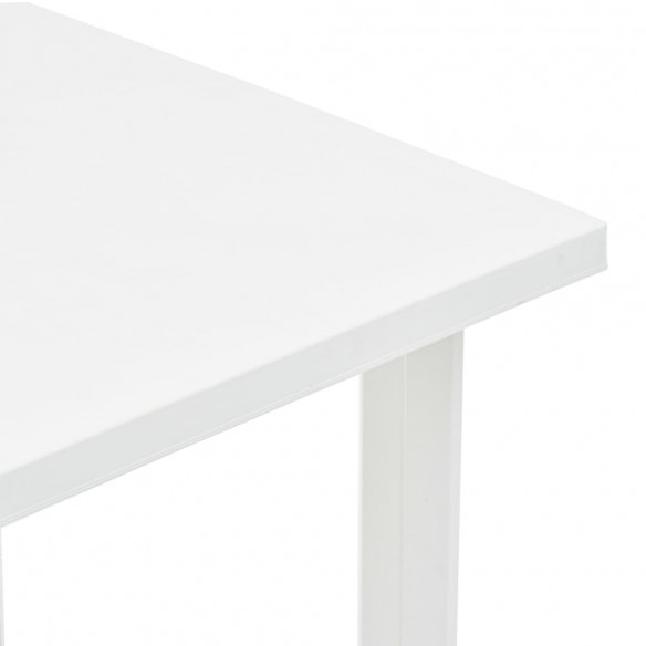 Table de jardin Blanc 80x75x72 cm Plastique