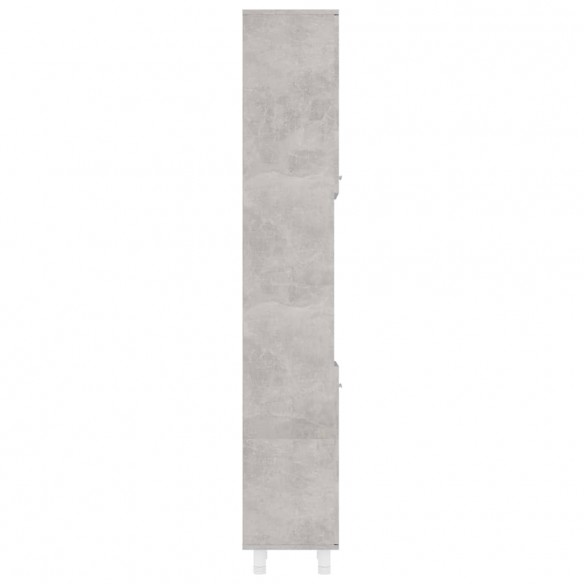 Armoire de salle de bain Gris béton 30x30x179 cm Aggloméré