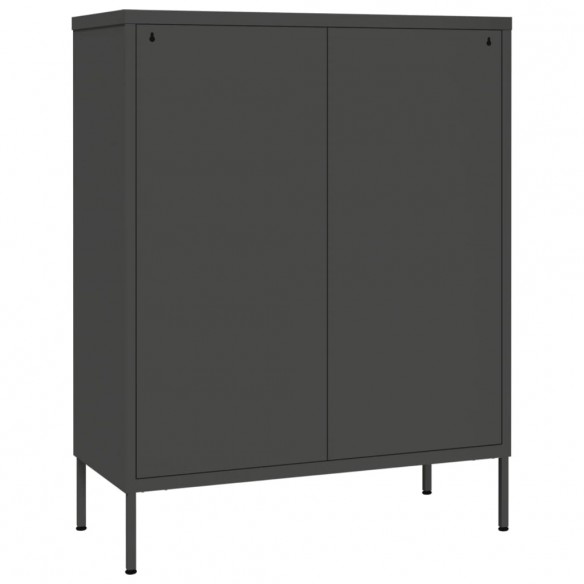 Armoire à tiroirs Anthracite 80x35x101,5 cm Acier