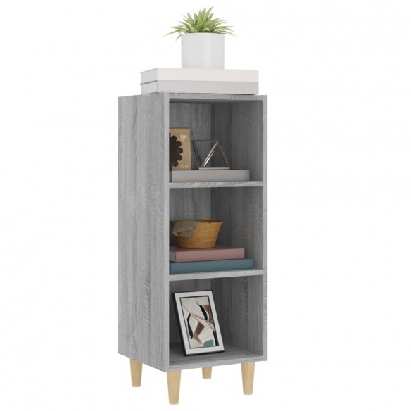 Buffet Sonoma gris 34,5x32,5x90 cm Bois d'ingénierie