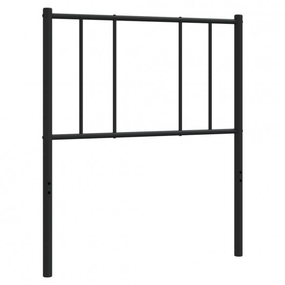 Tête de lit métal noir 90 cm