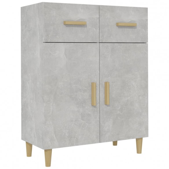 Buffet Gris béton 69,5x34x89 cm Bois d'ingénierie