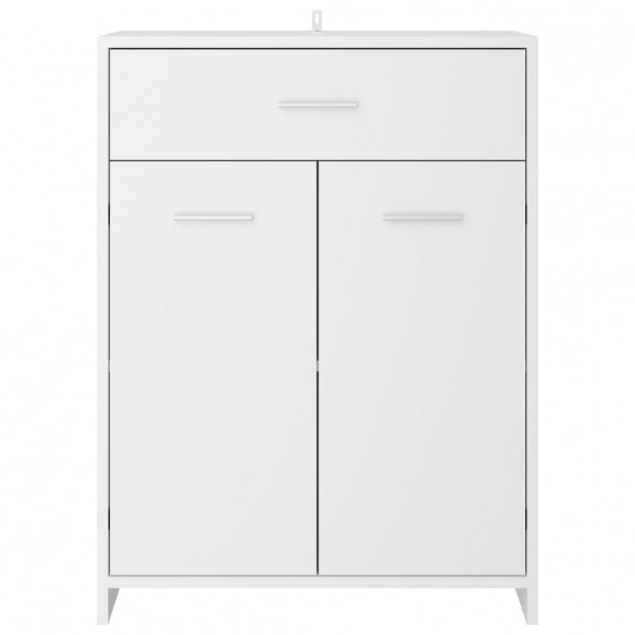 Armoire de salle de bain Blanc 60x33x80 cm Aggloméré