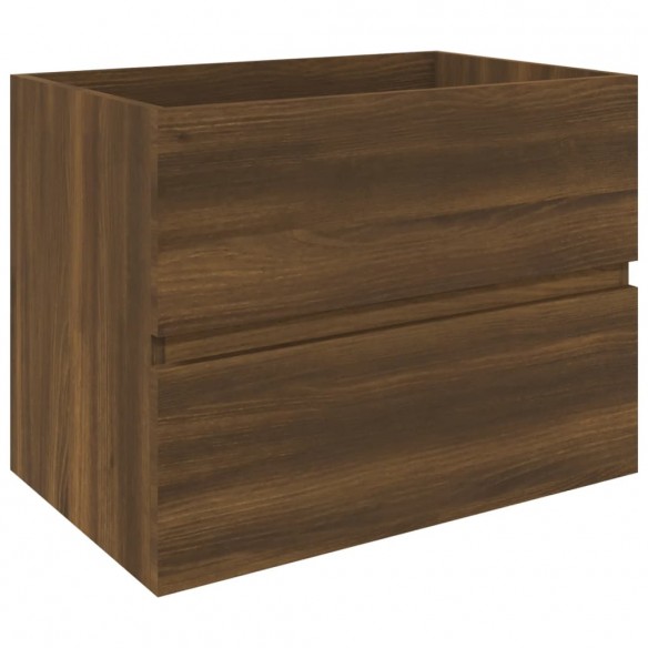 Armoire de lavabo Chêne marron 60x38,5x45 cm Bois d'ingénierie