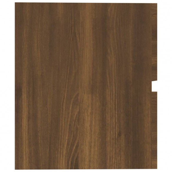 Armoire de lavabo Chêne marron 60x38,5x45 cm Bois d'ingénierie