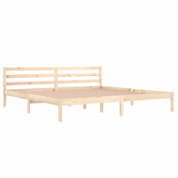 Cadre de lit Bois de pin massif 200x200 cm