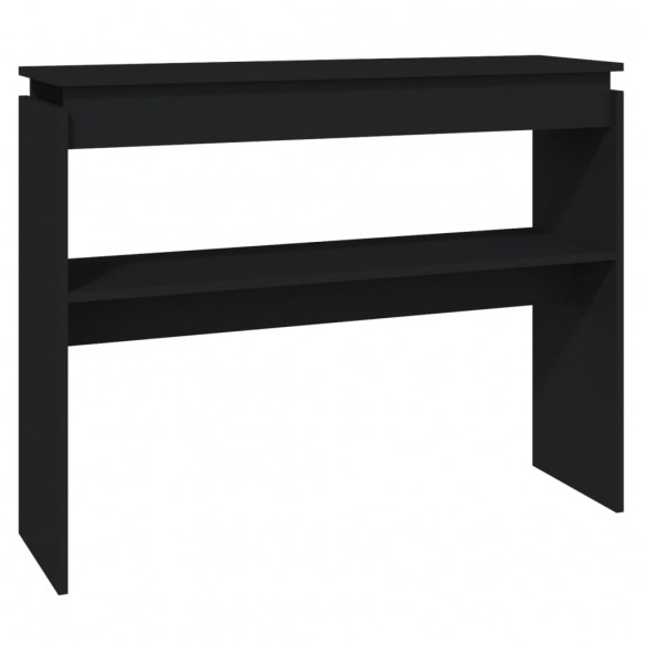 Table console Noir 102x30x80 cm Aggloméré