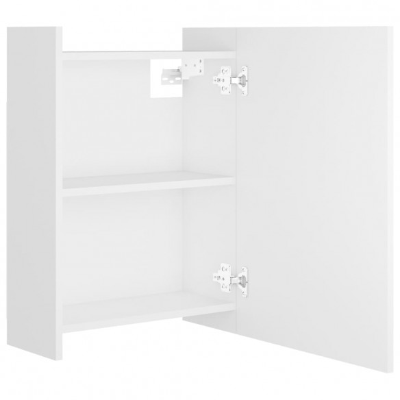 Armoire à miroir de bain Blanc 62,5x20,5x64 cm Aggloméré