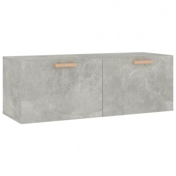 Armoire murale Gris béton 100x36,5x35 cm Bois d'ingénierie