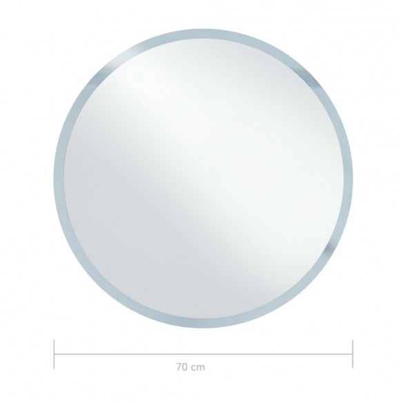Miroir à LED pour salle de bain 70 cm