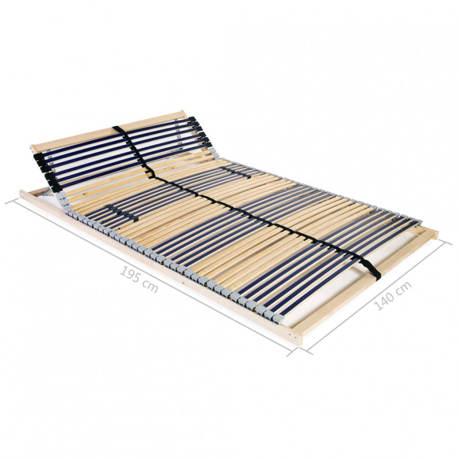 Cadre avec 42 lattes 7 zones 140 x 200 cm