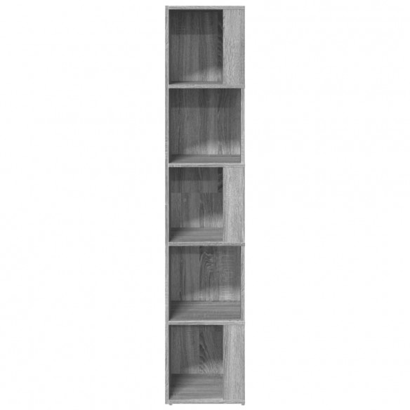 Armoire d'angle Sonoma gris 33x33x164,5 cm Bois d'ingénierie