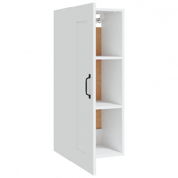 Armoire suspendue Blanc 35x34x90 cm Bois d'ingénierie