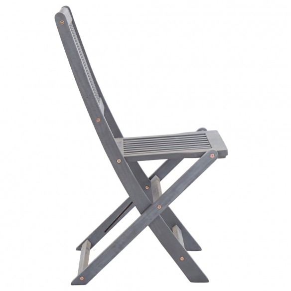 Chaises pliables d'extérieur 4 pcs Bois d'acacia solide