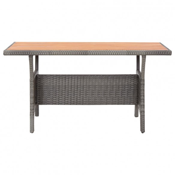 Table de jardin Gris 120x70x66 cm Bois d'acacia massif