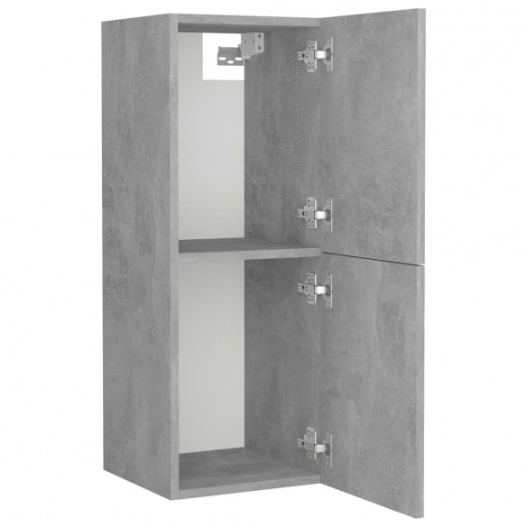 Armoire de salle de bain Gris béton 30x30x80 cm Aggloméré