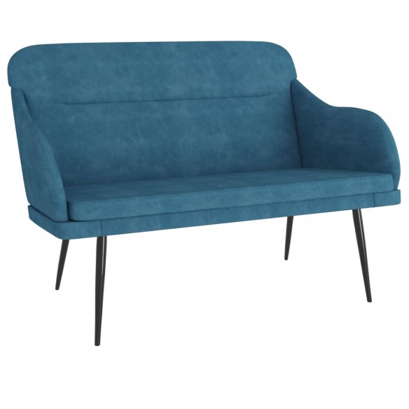 Banc Bleu 110x76x80 cm Velours